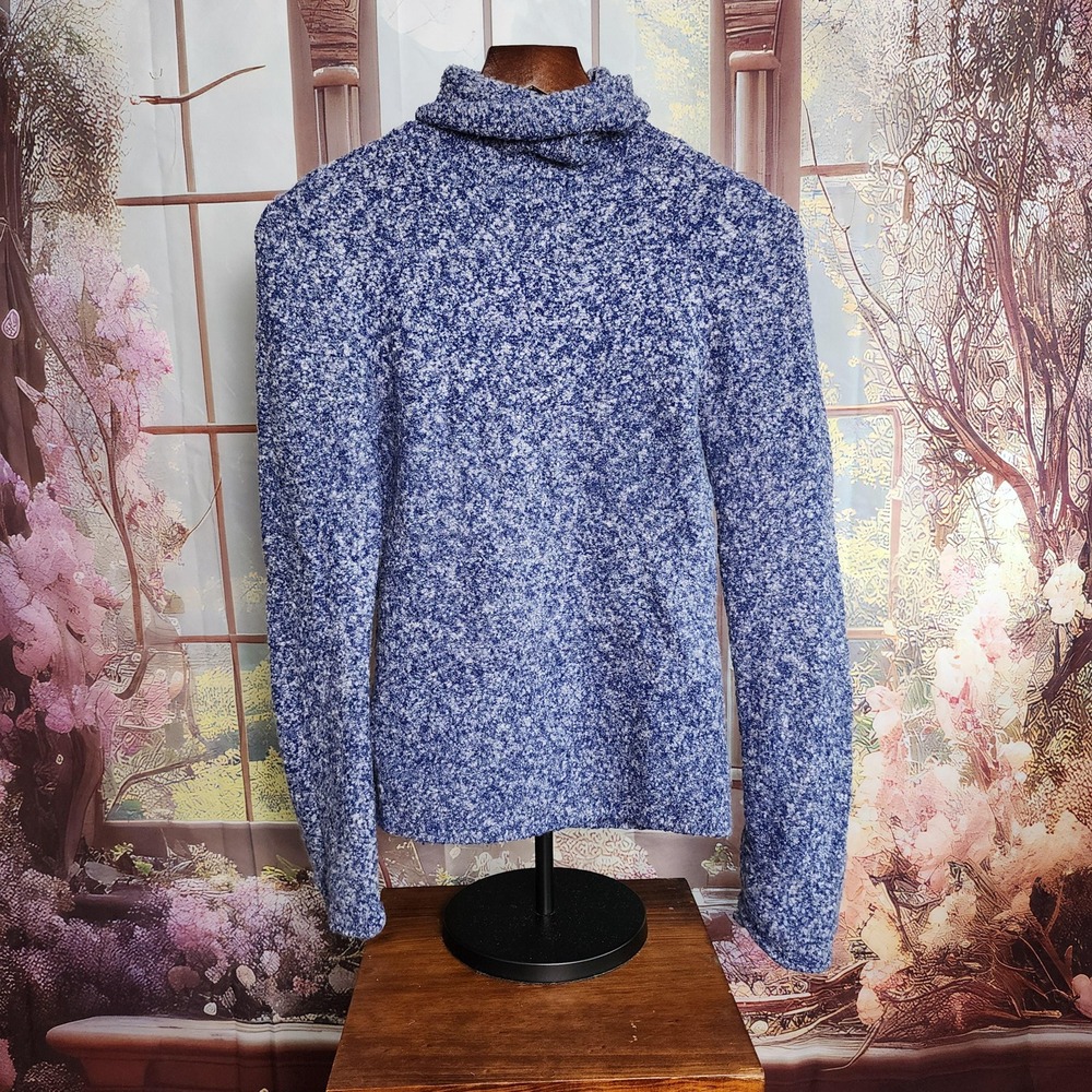 Blue fuzzy and soft turtleneck sweater from Victoria's Secret Moda International